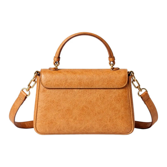 Perzo Modern Textured Lock Style Shoulder Bag